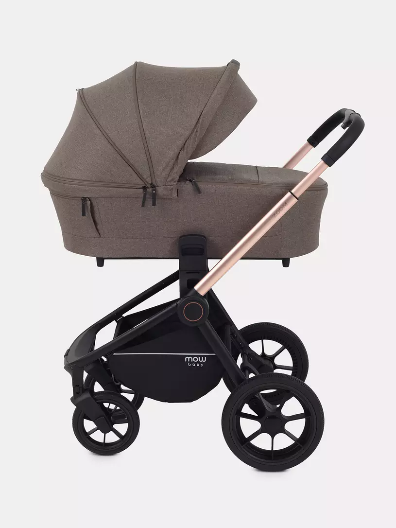 Коляска 3 в 1 Mowbaby Zoom Gold 2025 cacao brown