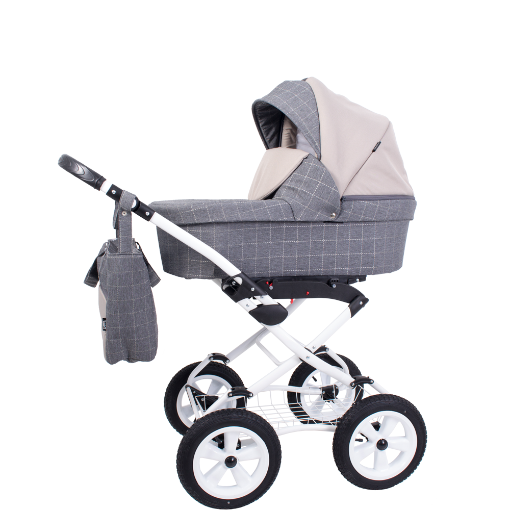 Коляска 2 в 1 Rant Nova Classic 03 серый-бежевый