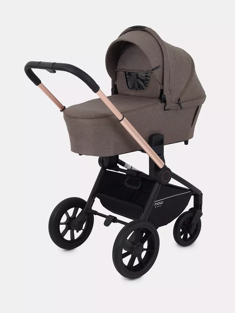 Коляска 3 в 1 Mowbaby Zoom Gold 2025 cacao brown