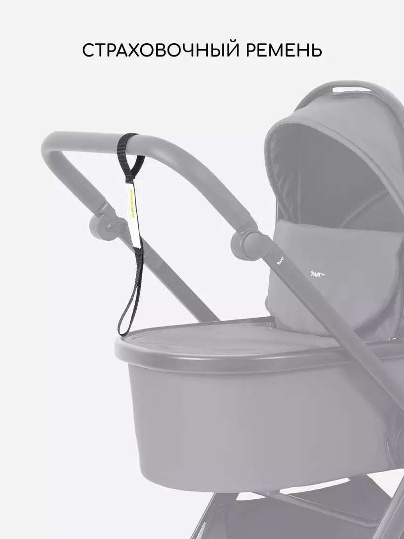 Коляска 2 в 1 Rant Basic Wave Graphite