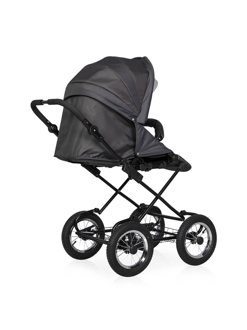 Коляска 2 в 1 Riko Basic Alfa Ecco Classic 01 серый