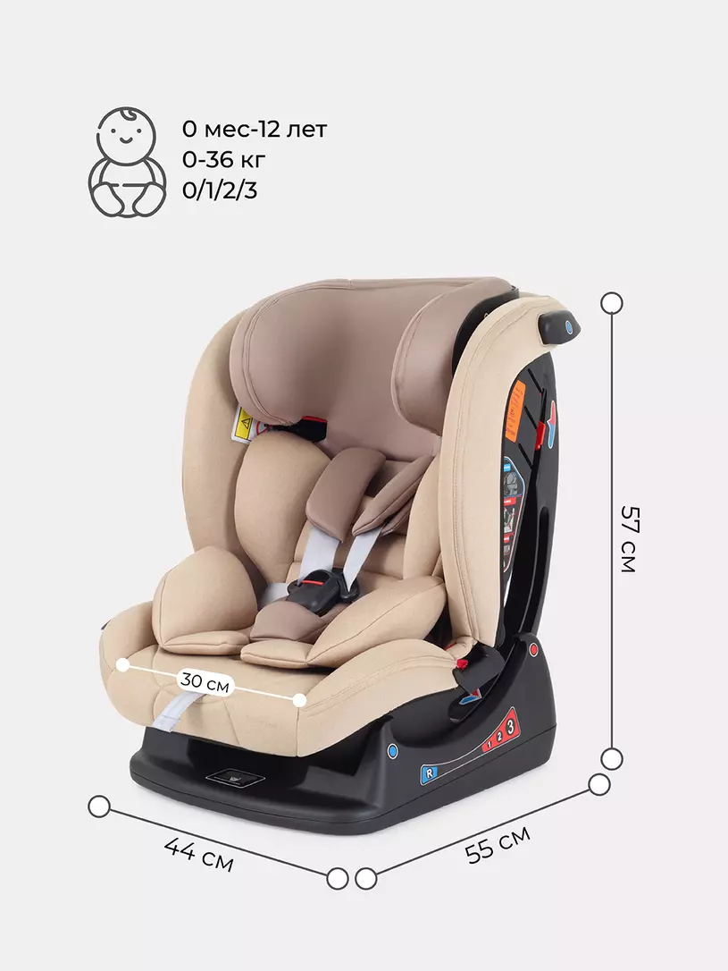 Автокресло Rant Matrix Active Line 0/1/2/3 (0-36 кг) Beige