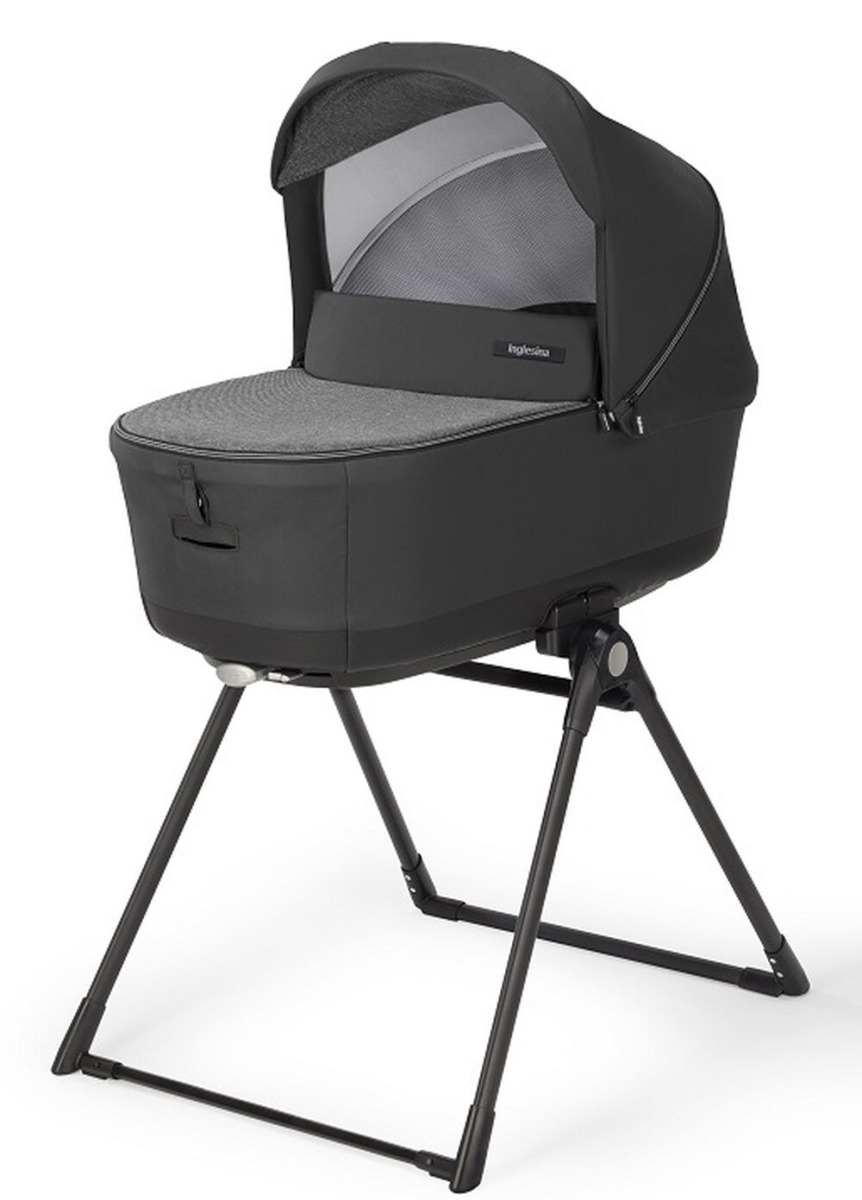 Коляска 3 в 1 i-Size Inglesina Electa с подставкой под люльку Standup, Upper Black