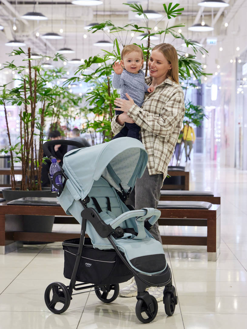 Коляска прогулочная Mowbaby Cross 2024 mint