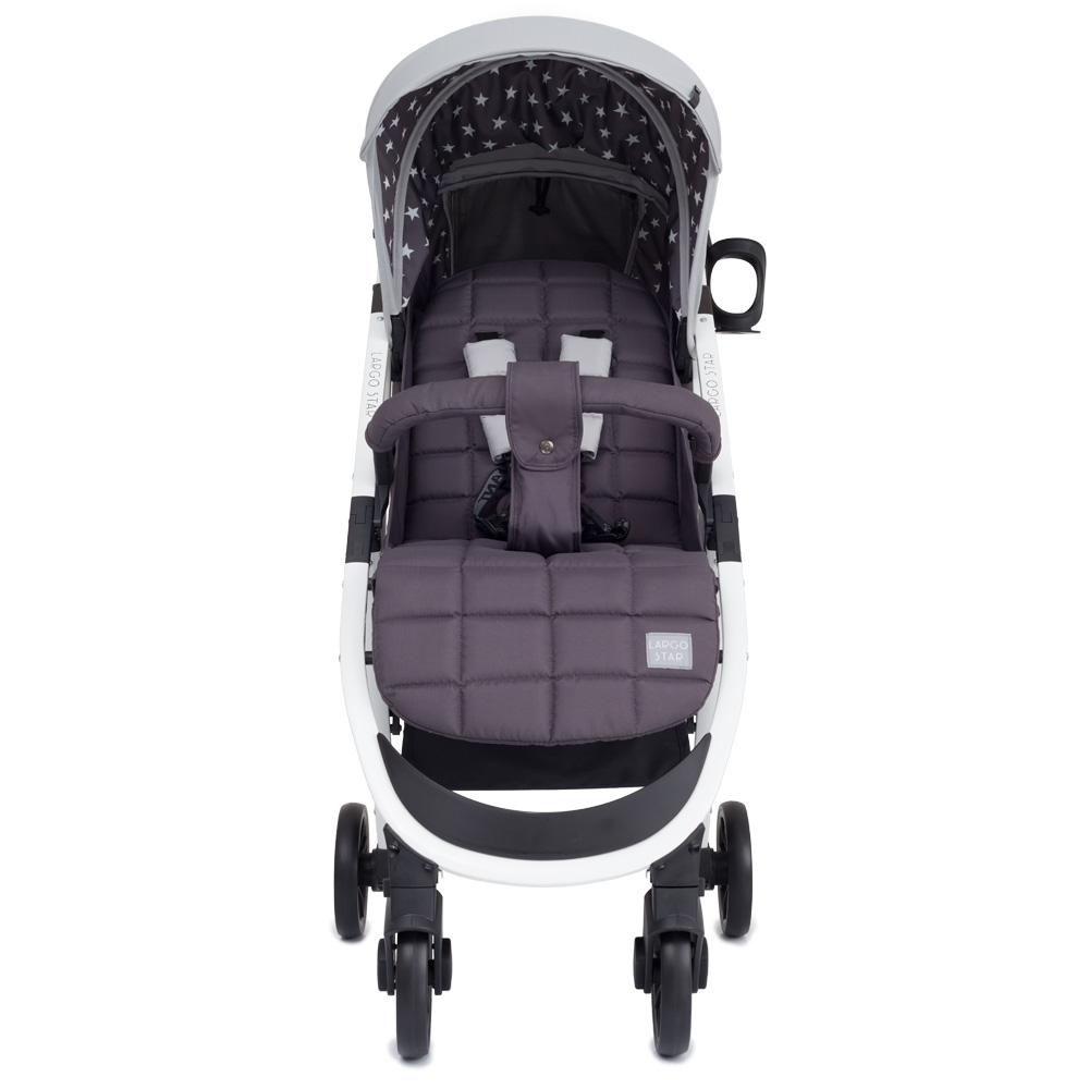 Коляска прогулочная Rant Largo Star Soft Grey. Цвет: Серый