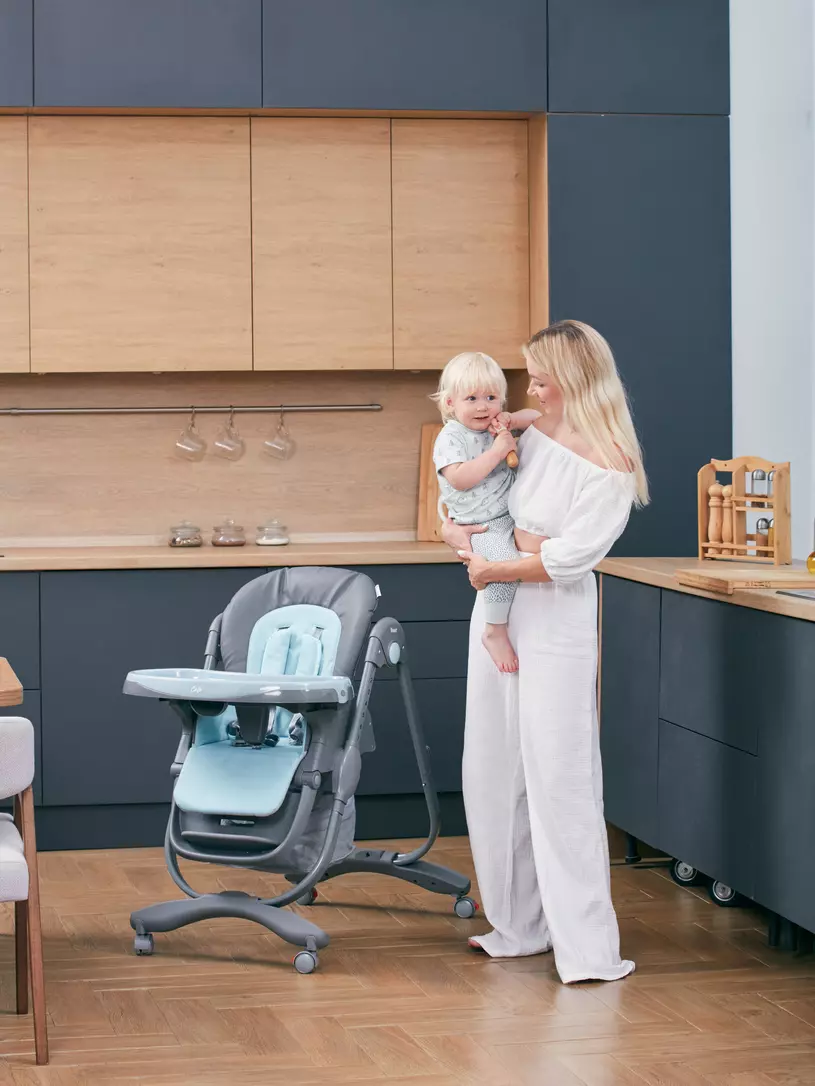 Стульчик для кормления Rant Cafe grey-blue