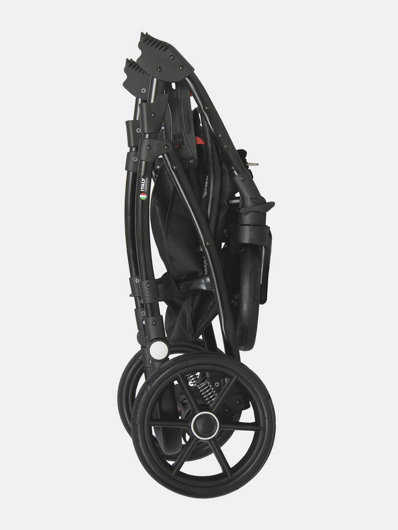 Коляска 3 в 1 Riko Basic Bella 03 серый-малахит