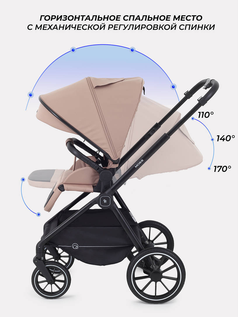 Коляска 2 в 1 Rant Moss Midnight black