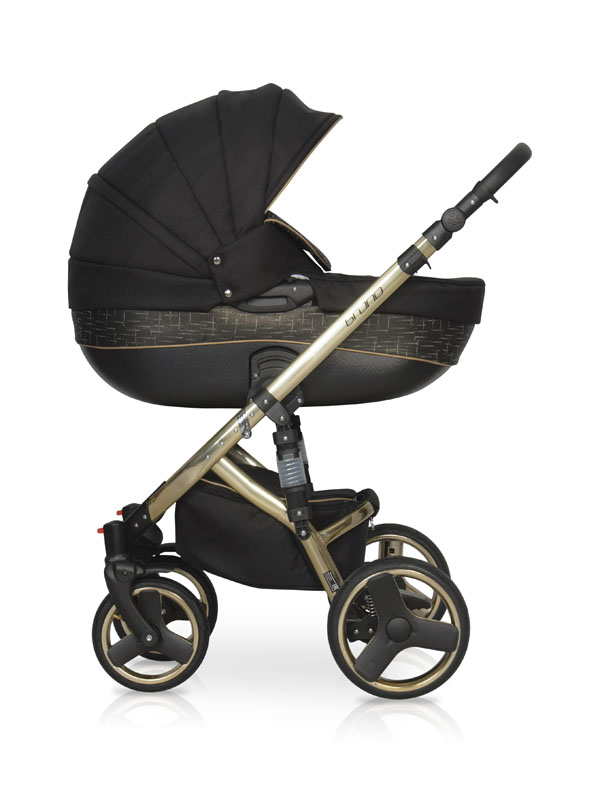 Коляска 3 в 1 Riko Bruno Silver 31 черный