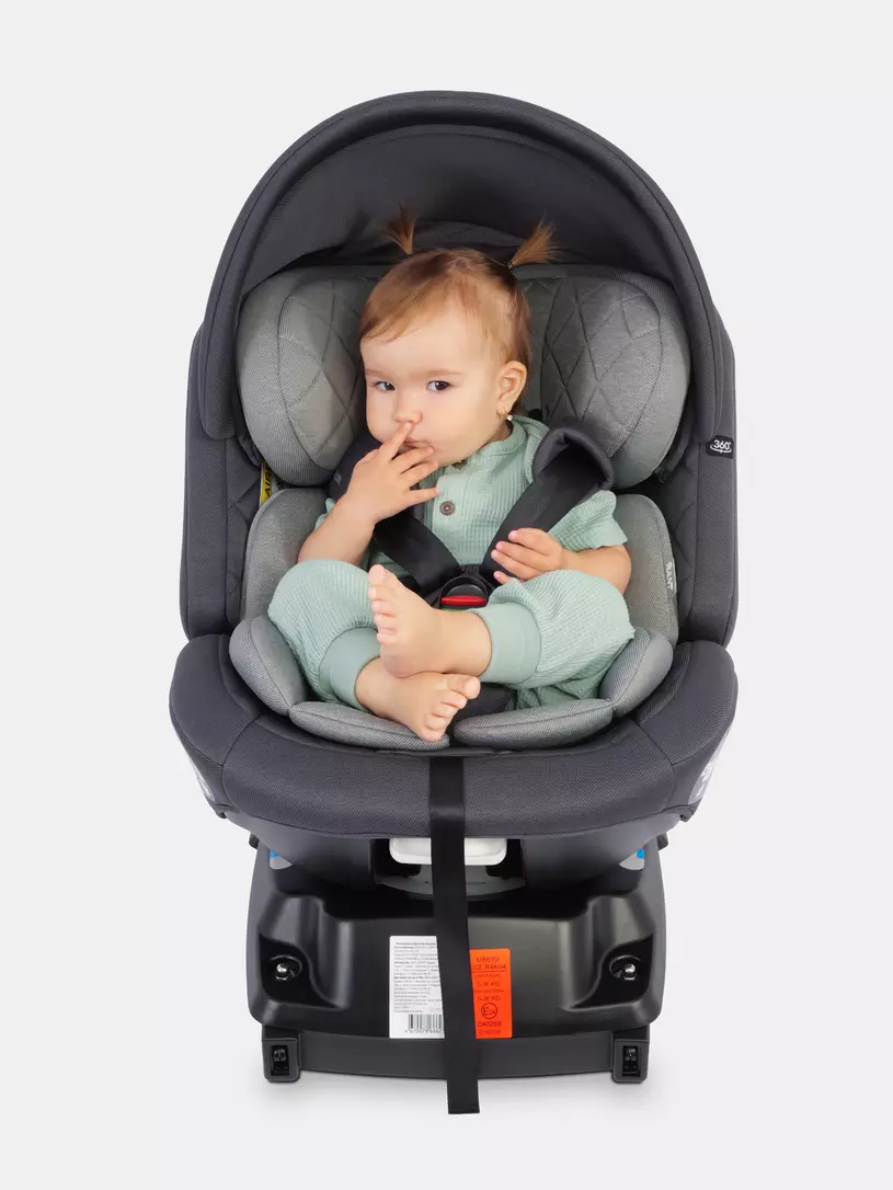 Автокресло Rant Nitro Plus isofix 0/1/2/3 (0-36 кг) Grey