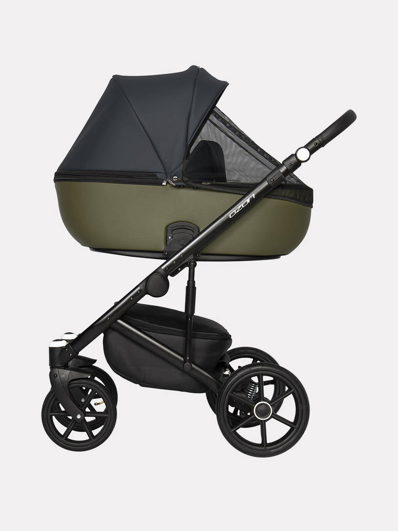 Коляска 2 в 1 Riko Basic Ozon 02 оливковый