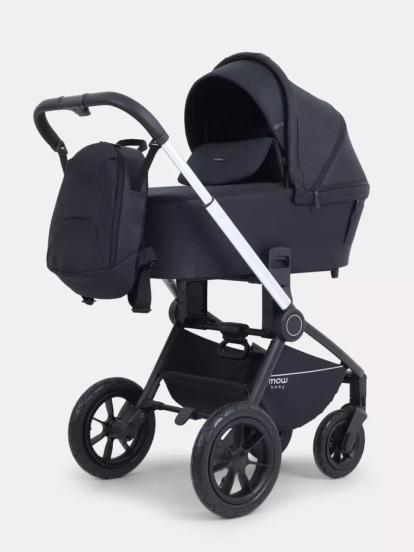 Коляска 3 в 1 Mowbaby Zoom Air Silver Black