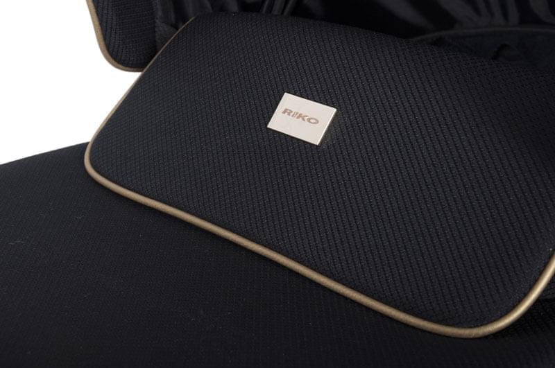 Коляска 2 в 1 Riko Qubus 05 черно-золотой