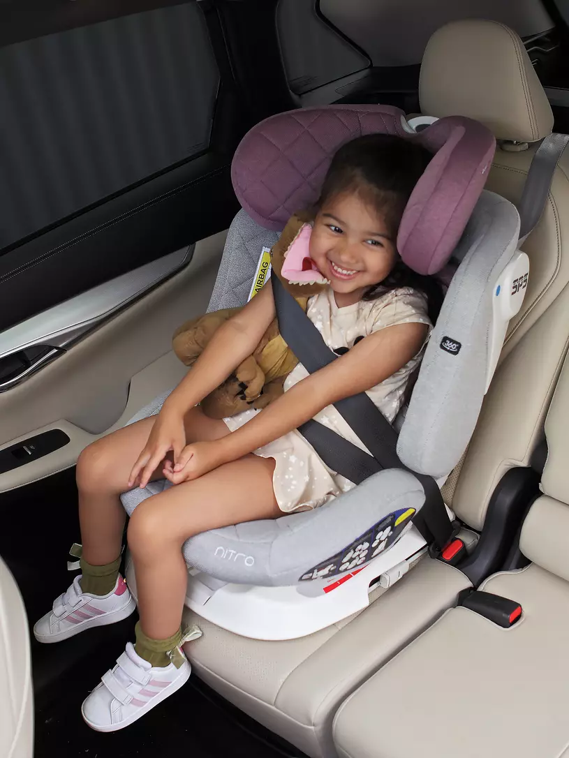 Автокресло Rant Nitro 0/1/2/3 (0-36 кг) Grey/Pink