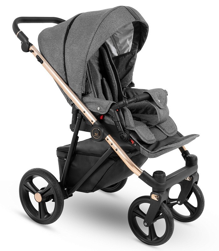 Коляска 2 в 1 Camarelo Belagio, BG-02 (Серый Жаккард)
