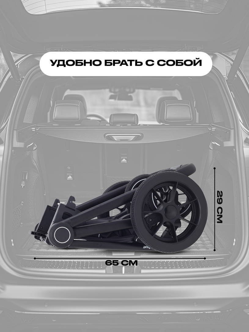 Коляска 3 в 1 Rant Flex 2025 RA077 Black