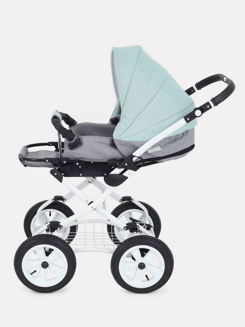 Коляска 2 в 1 Rant Siena Classic 08 серый-ментоловый