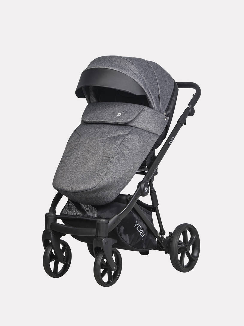 Коляска 2 в 1 Riko Basic YOGA, 01 ГРАФИТ