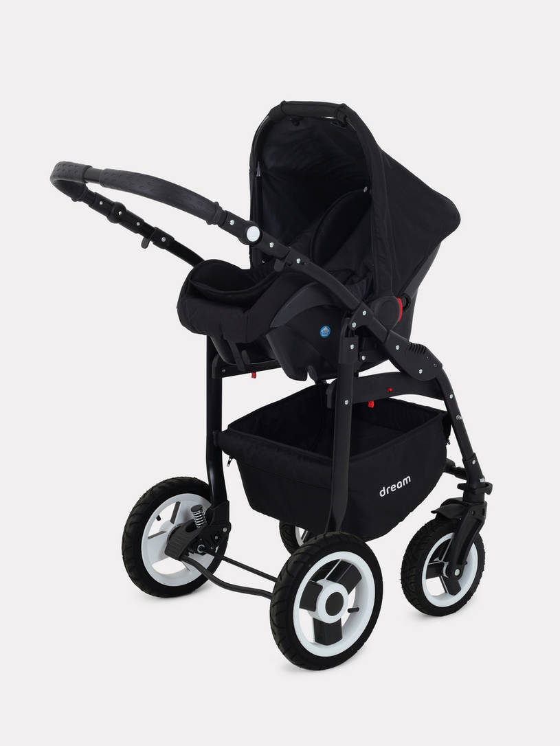 Коляска 3 в 1 Rant Dream 07 серый-желтый