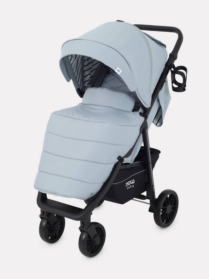 Коляска прогулочная Mowbaby Ride RA082 Silver. Цвет: Серый