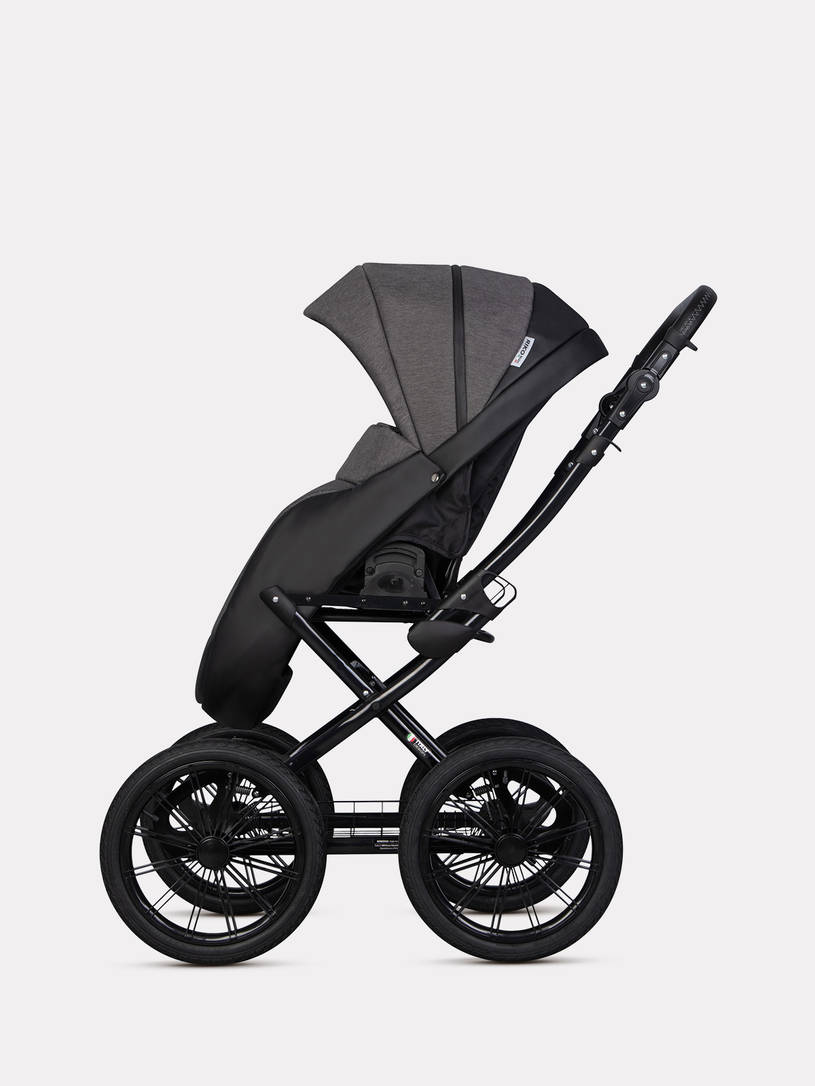 Коляска 2 в 1 Riko Basic Pacco Presige 04 Carbon