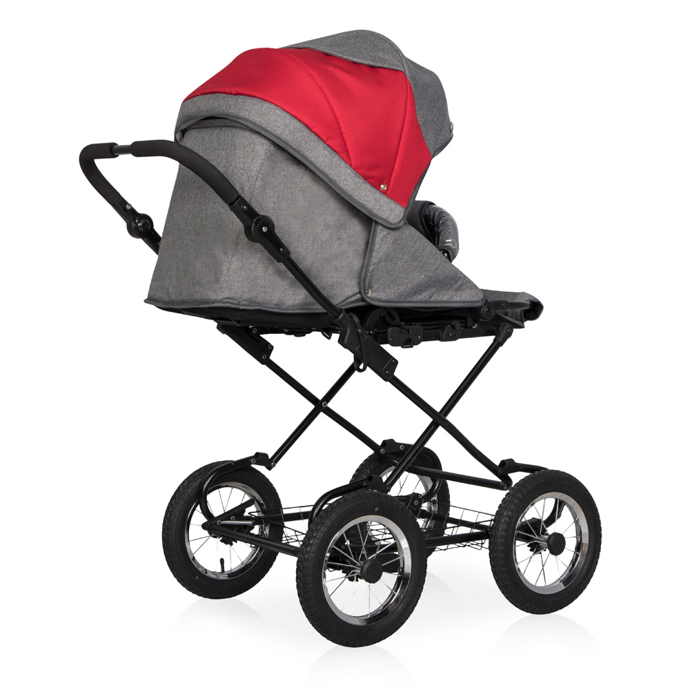 Коляска 2 в 1 Riko Basic Mario Classic 03 серый-красный