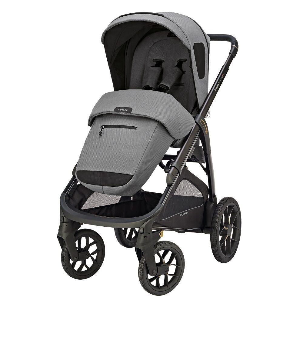 Коляска 3 в 1 Inglesina Aptica XT 2025 + Автокресло Inglesina Darwin i-Size (0-13 кг), Canyon Grey (Серый)