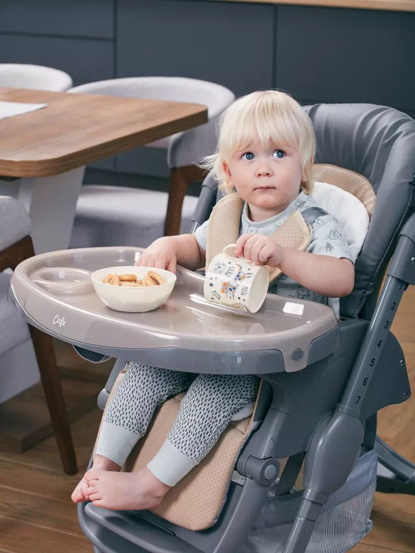 Стульчик для кормления Rant Cafe grey-beige