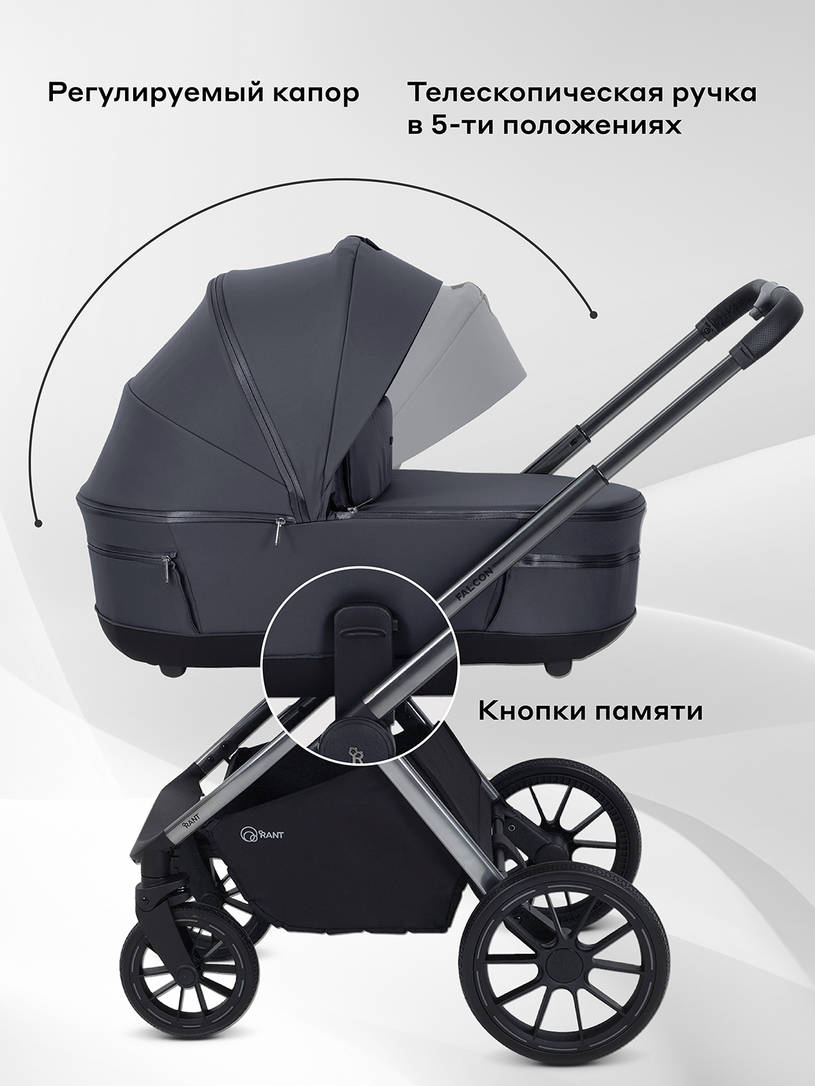 Коляска 2 в 1 Rant Falcon Therm Graphite