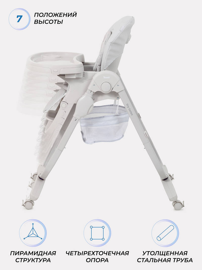 Стульчик для кормления Rant Cafe 2025 Grey