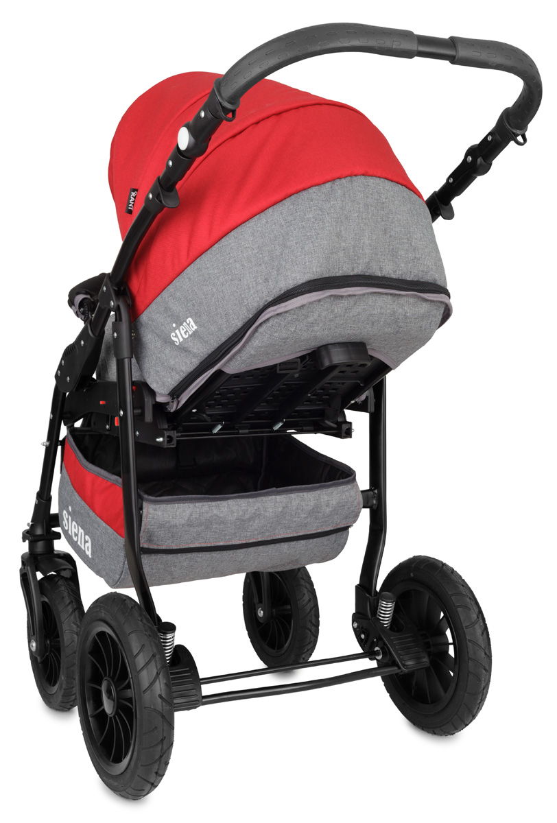 Коляска 3 в 1 Rant Siena 05 серый-красный
