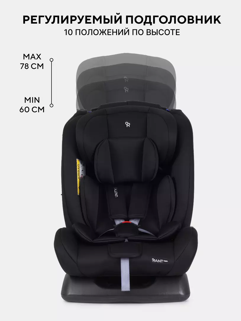 Автокресло Rant Basic Unity 0/1/2/3 (0-36 кг) Black