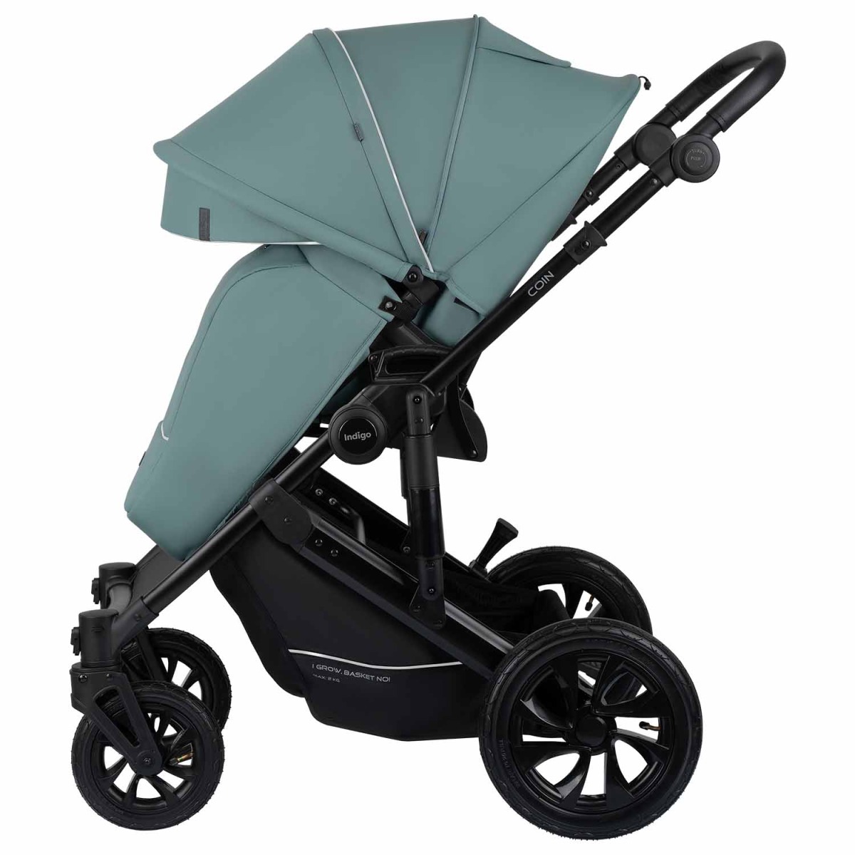 Коляска 2 в 1 Indigo Coin, Зеленый