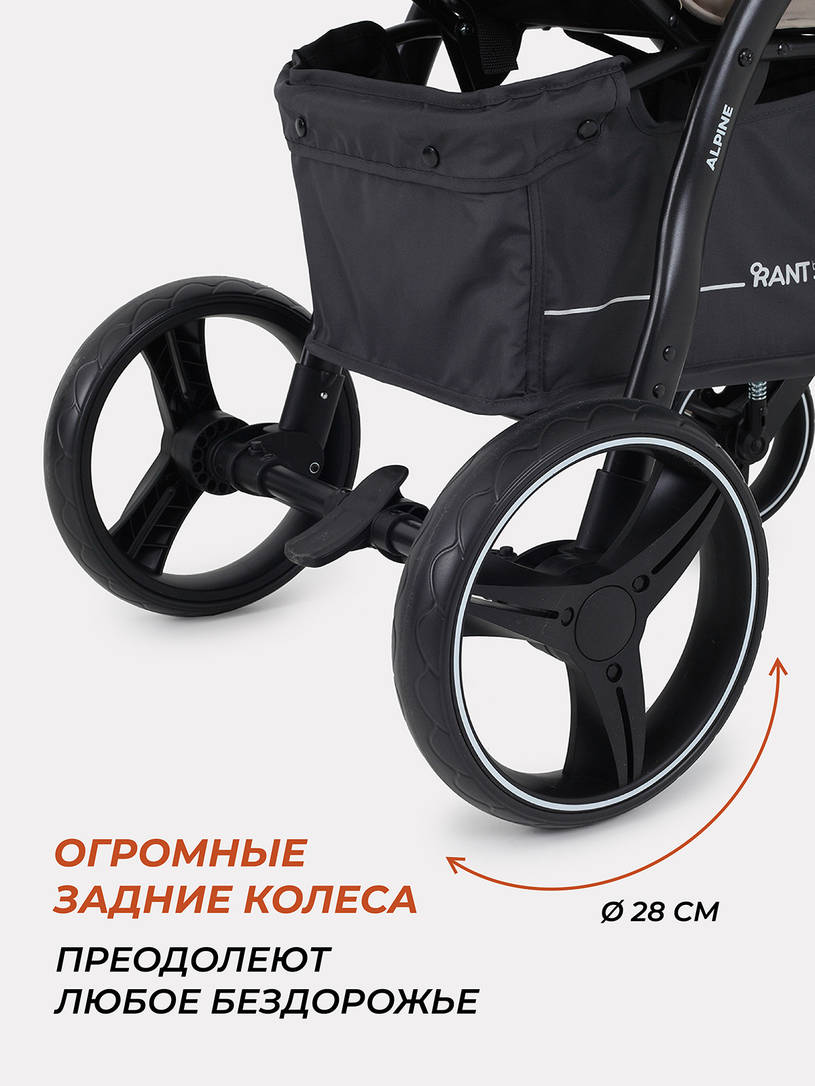 Коляска прогулочная Rant Basic Alpine EVA 2024 green
