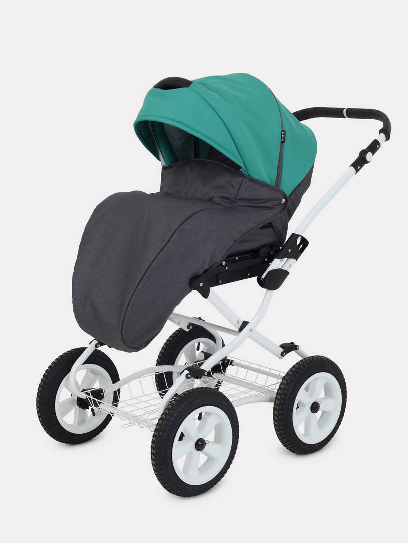 Коляска 2 в 1 Rant Dream Classic 08 серый-темно-зеленый