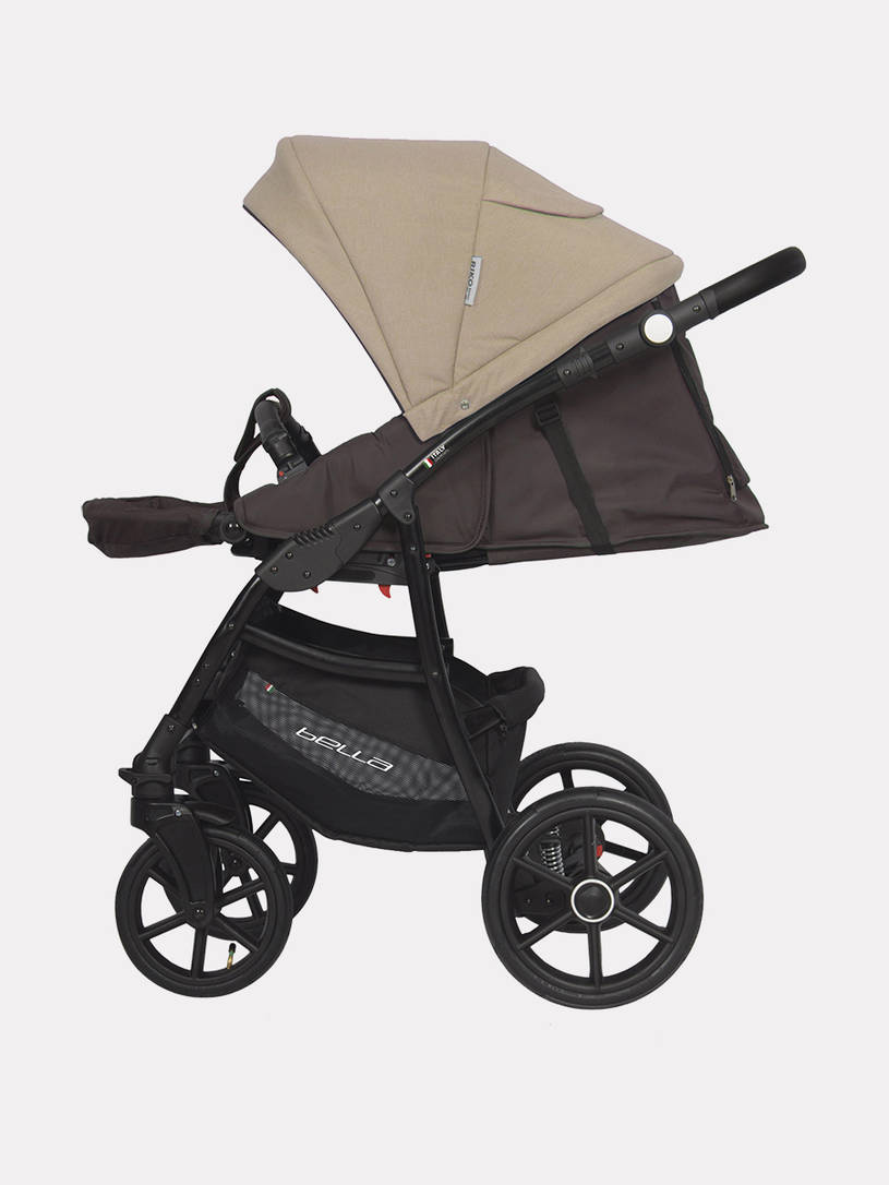 Коляска 2 в 1 Riko Basic Bella 07 коричнево-бежевый