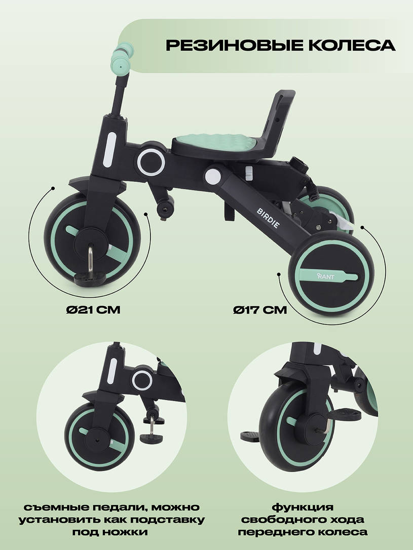 Велосипед 3-х колесный Rant Birdie Mint