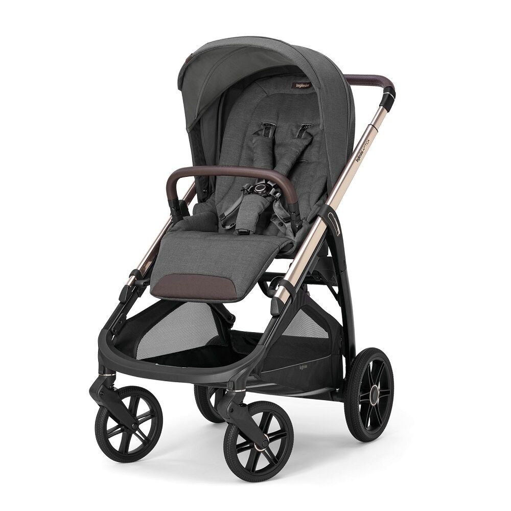 Коляска 3 в 1 Inglesina Aptica New 2025 + Автокресло Inglesina Darwin i-Size (0-13 кг), Velvet Grey (Темно-серый)