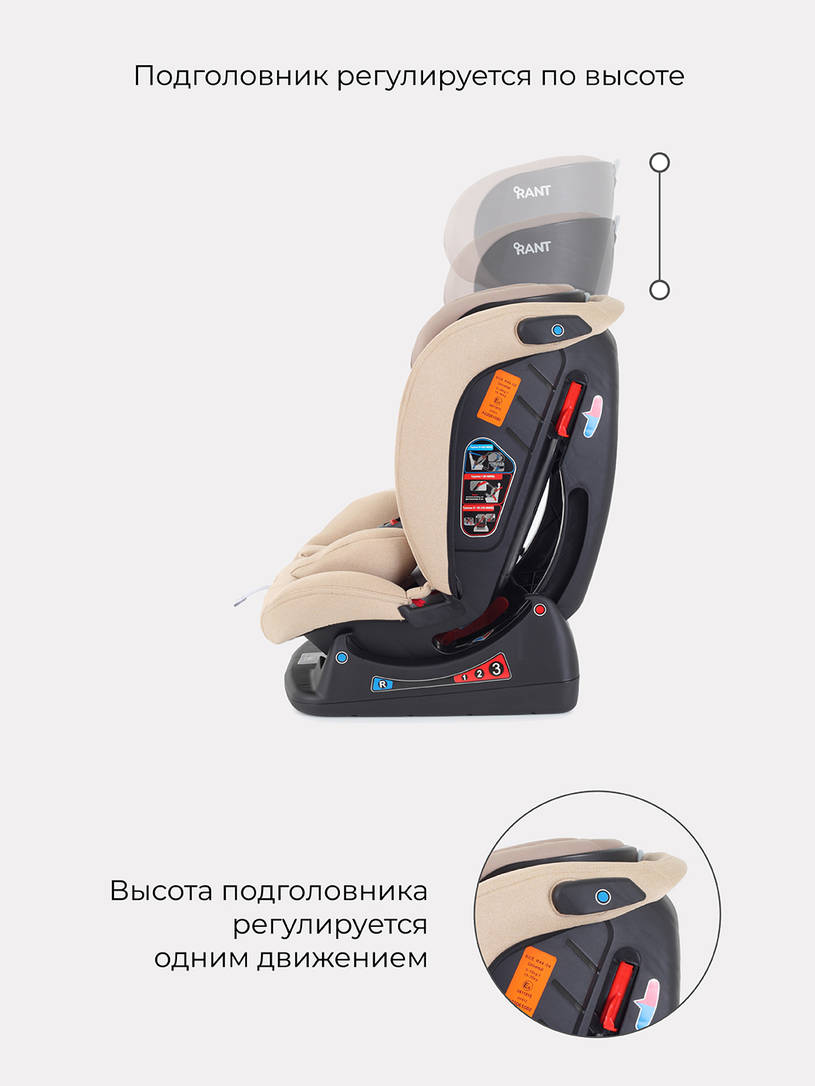 Автокресло Rant Matrix Active Line 0/1/2/3 (0-36 кг) Beige