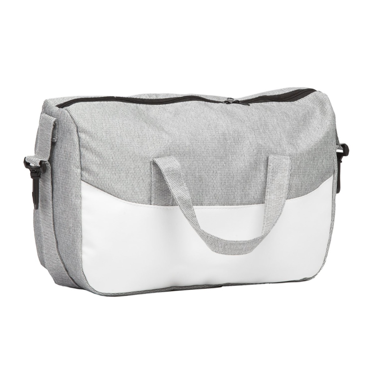 Коляска 2 в 1 Indigo Impulse Eco, Ie 03 (Белый + Серый)