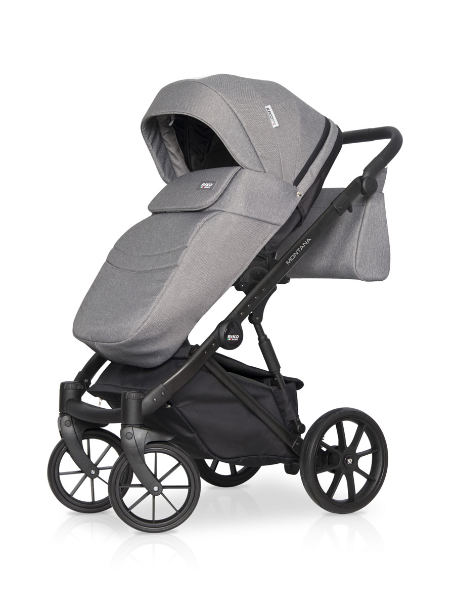 Коляска 3 в 1 Riko Basic Montana 04 темно-серый
