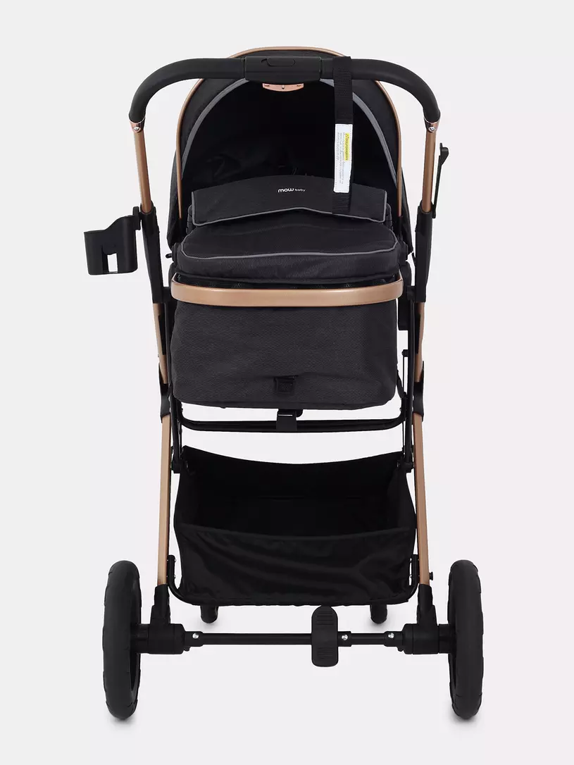 Коляска-трансформер 3 в 1 Mowbaby Jasper Gold black