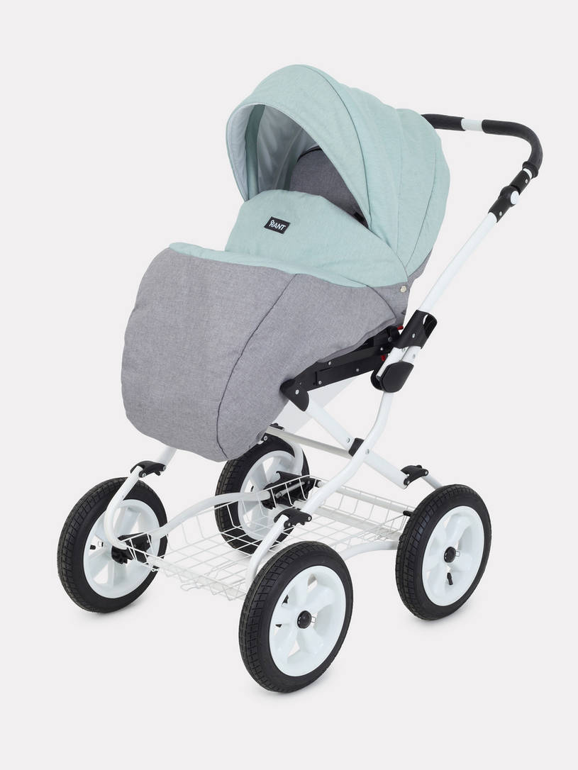 Коляска 2 в 1 Rant Siena Classic 08 серый-ментоловый