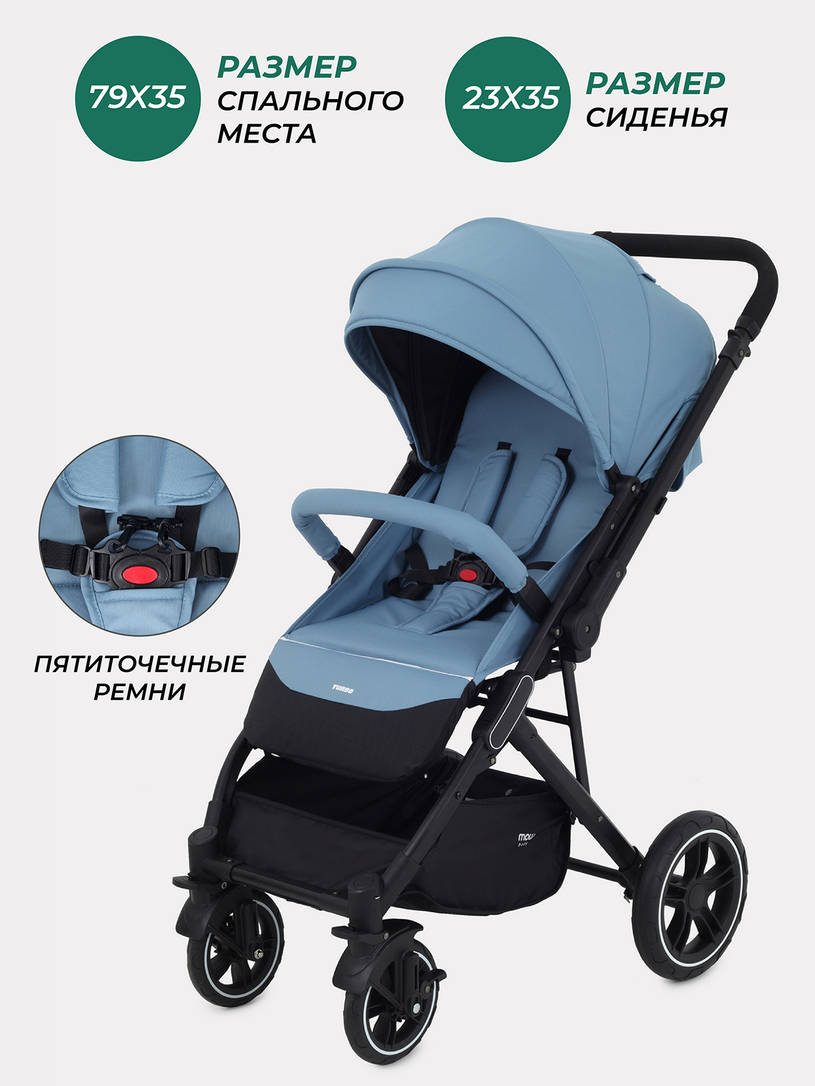 Коляска прогулочная Mowbaby Turbo 2.0 Blue