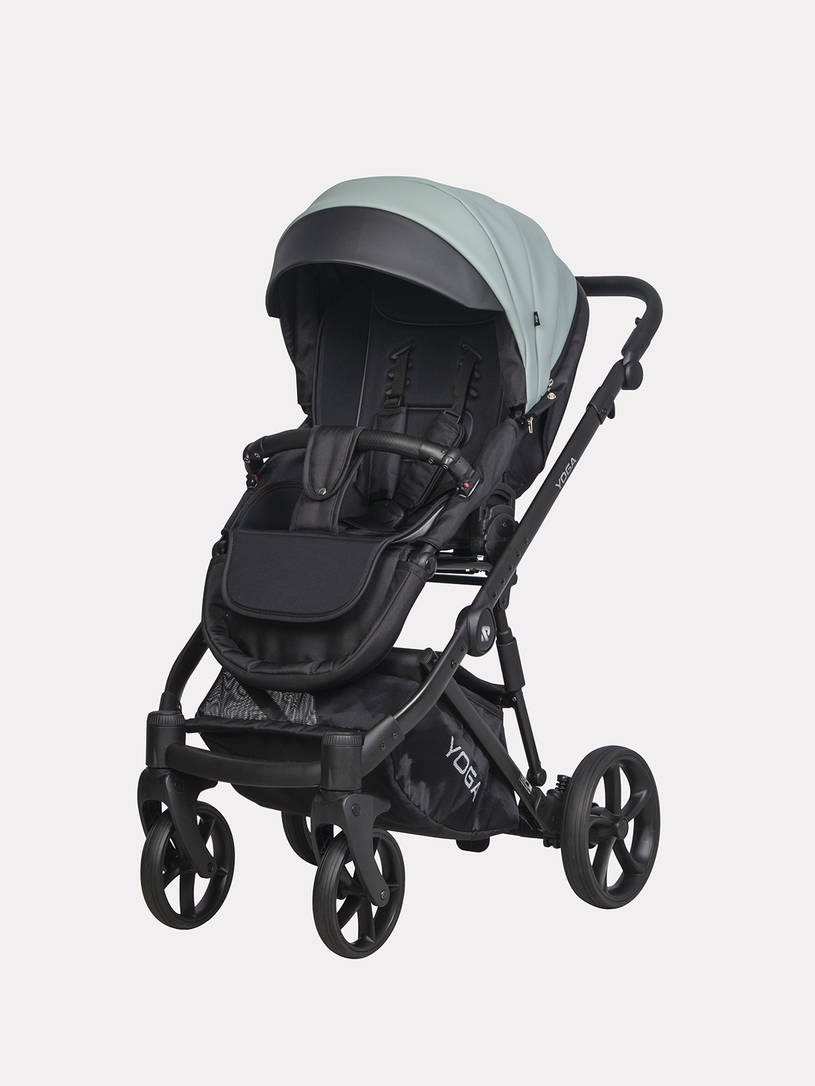 Коляска 3 в 1 Riko Basic Yoga Ecco 16 Lagoon, Зеленый