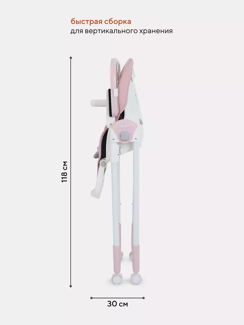 Стульчик для кормления Rant Basic Mango Pink
