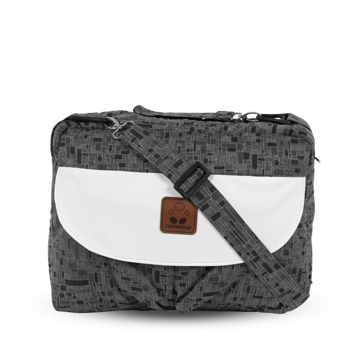 Коляска Camarelo Avenger 2 в 1серый жаккард/белая экокожа