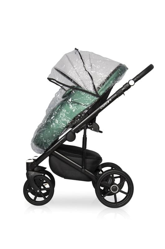 Коляска 3 в 1 Riko Basic Ozon Shine 05 серо-зеленый