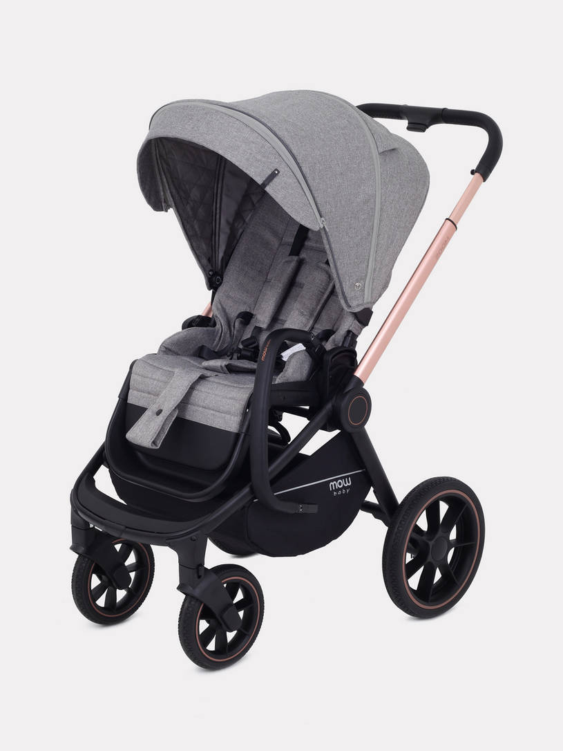 Коляска 2 в 1 MOWBaby ZOOM PU RA086 Gold Beige