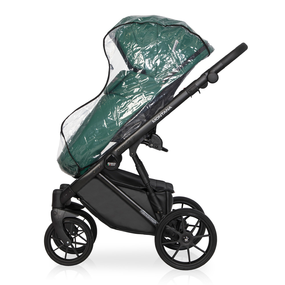 Коляска 3 в 1 Riko Basic Montana Ecco 13 Emerald зеленый